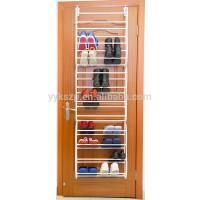 plastic +metal foldable 36pairs hanging door shoe rack