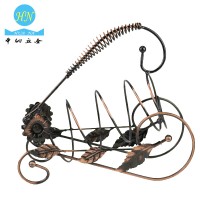 Sun Flower Shape Wine Holder Metal Bottle Rack Iron Vintage Wine Rack Retro Wine Holder